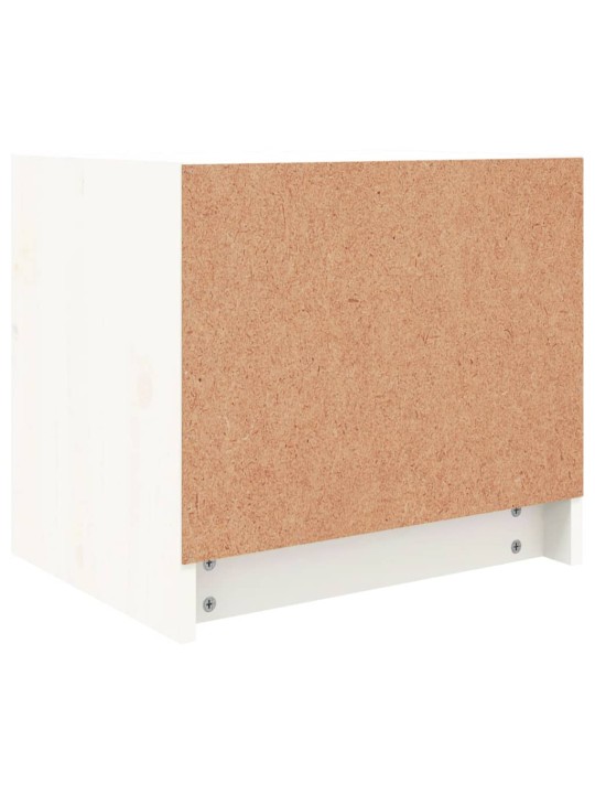 Noční stolky 2 ks bílé 40 x 31 x 35,5 cm masivní borové dřevo