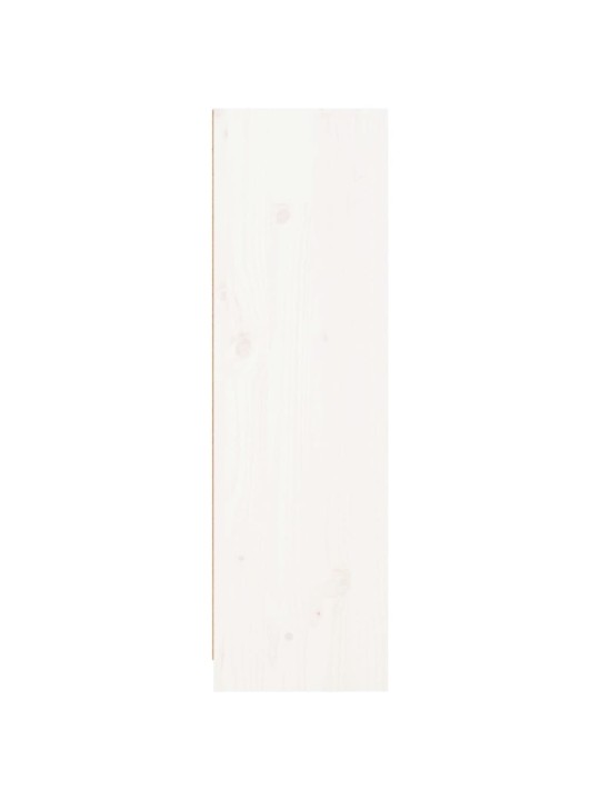 Knihovna bílá 70 x 33 x 110 cm masivní borové dřevo