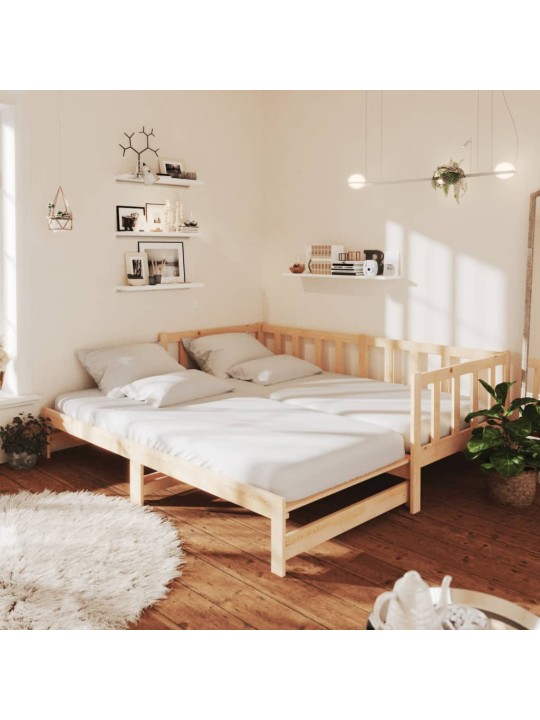 Válenda s přistýlkou 90 x 200 cm masivní borové dřevo