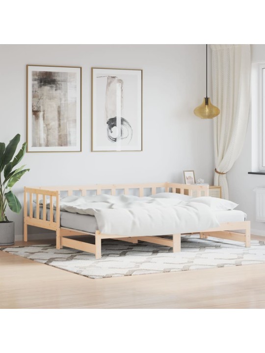 Válenda s přistýlkou 90 x 190 cm masivní borové dřevo