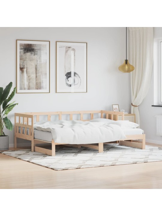 Válenda s přistýlkou 90 x 190 cm masivní borové dřevo