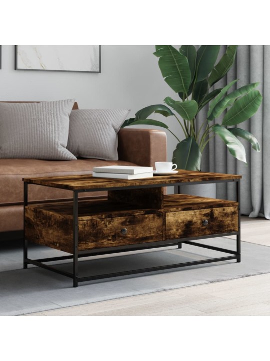 Konferenční stolek kouřový dub 100x51x45 cm kompozitní dřevo