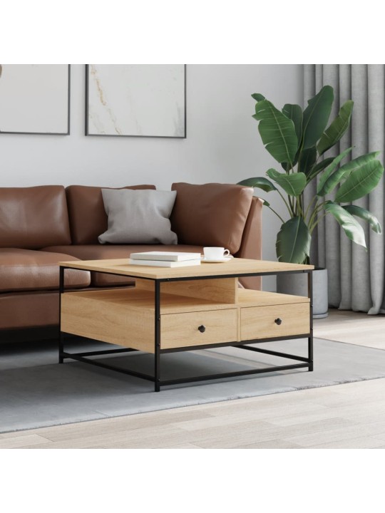 Konferenční stolek dub sonoma 80 x 80 x 45 cm kompozitní dřevo