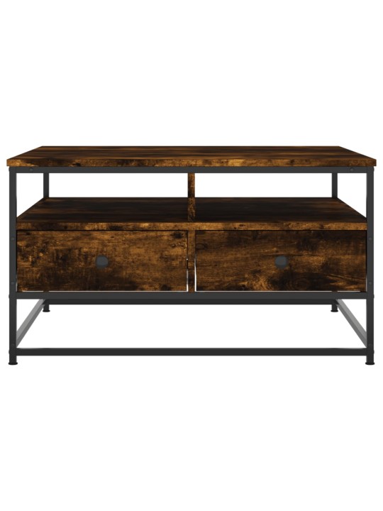 Konferenční stolek kouřový dub 80 x 80 x 45 cm kompozitní dřevo