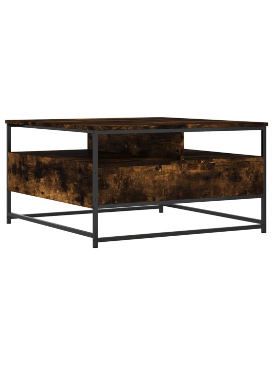 Konferenční stolek kouřový dub 80 x 80 x 45 cm kompozitní dřevo