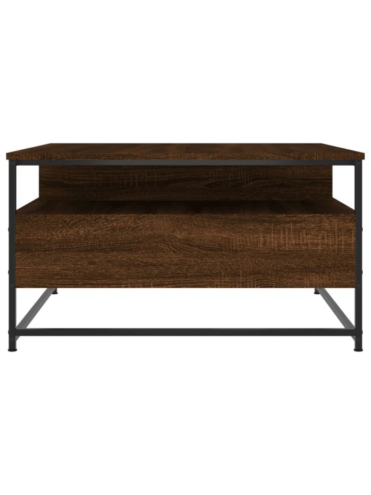 Konferenční stolek hnědý dub 80 x 80 x 45 cm kompozitní dřevo
