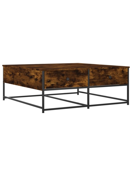 Konferenční stolek kouřový dub 100x99x40 cm kompozitní dřevo