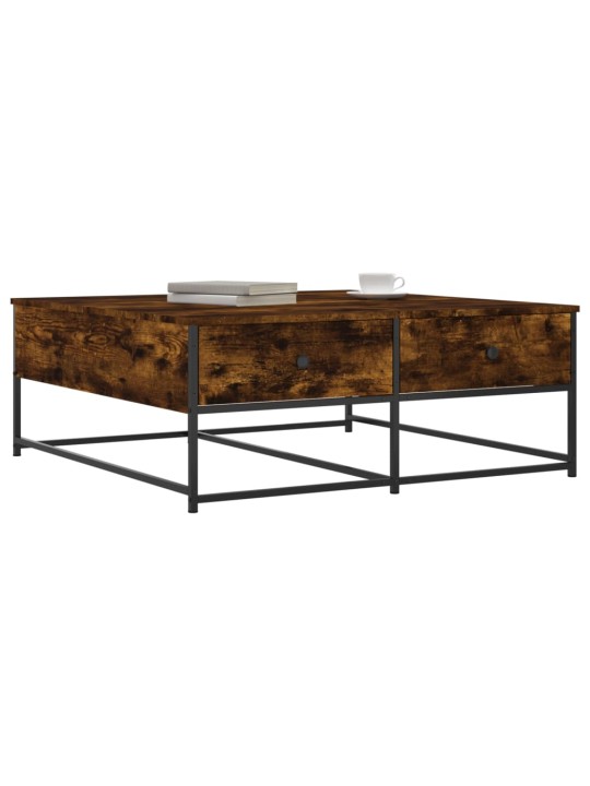 Konferenční stolek kouřový dub 100x99x40 cm kompozitní dřevo