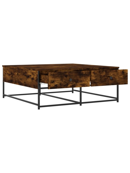 Konferenční stolek kouřový dub 100x99x40 cm kompozitní dřevo