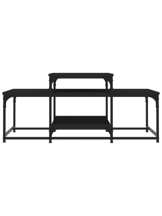 Konferenční stolek černý 102 x 60 x 45 cm kompozitní dřevo