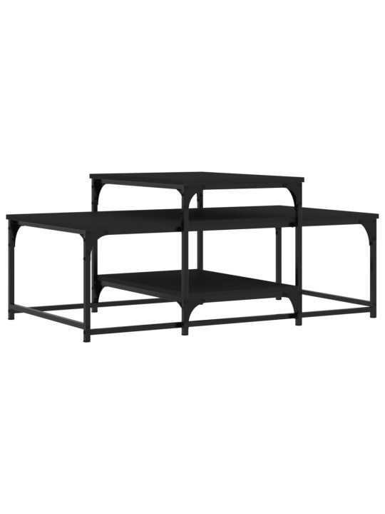 Konferenční stolek černý 102 x 60 x 45 cm kompozitní dřevo