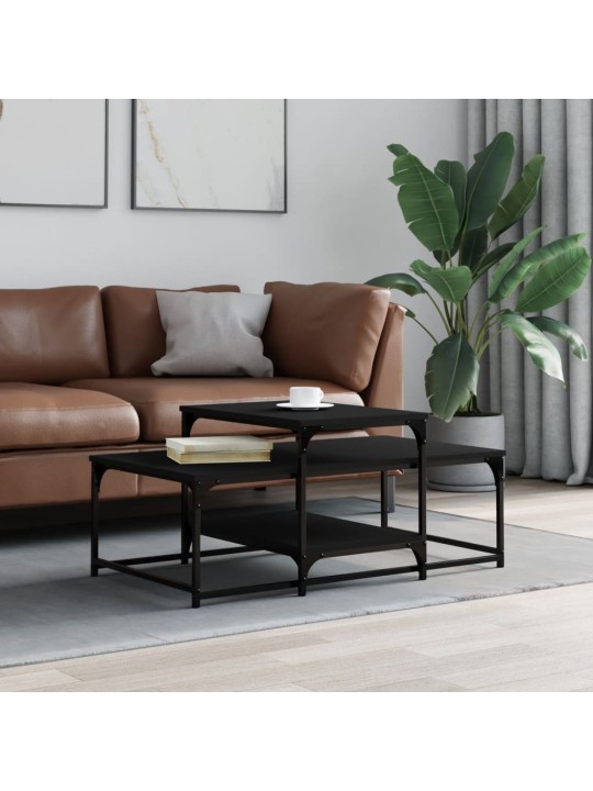 Konferenční stolek černý 102 x 60 x 45 cm kompozitní dřevo