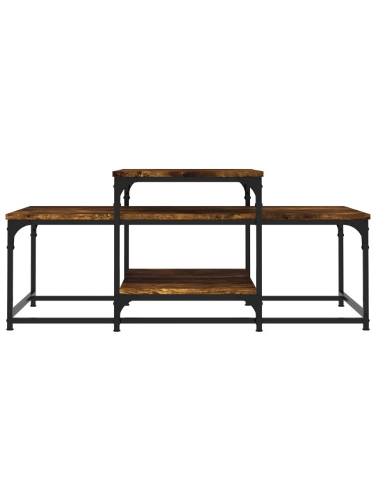 Konferenční stolek kouřový dub 102x60x45 cm kompozitní dřevo