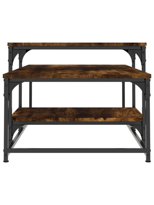 Konferenční stolek kouřový dub 102x60x45 cm kompozitní dřevo