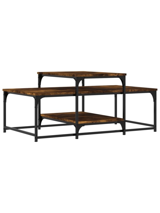 Konferenční stolek kouřový dub 102x60x45 cm kompozitní dřevo
