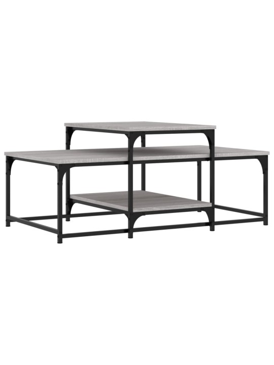 Konferenční stolek šedý sonoma 102x60x45 cm kompozitní dřevo