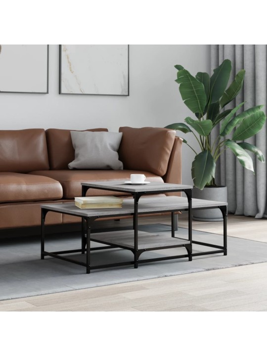 Konferenční stolek šedý sonoma 102x60x45 cm kompozitní dřevo