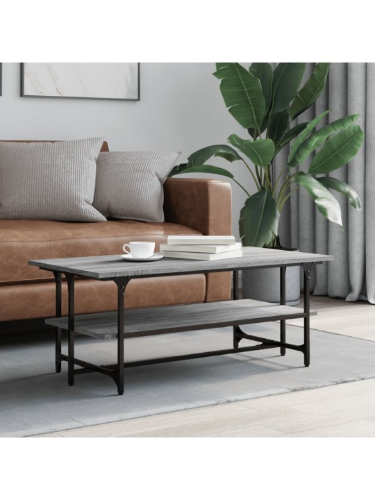 Konferenční stolek šedý sonoma 100x50x40 cm kompozitní dřevo