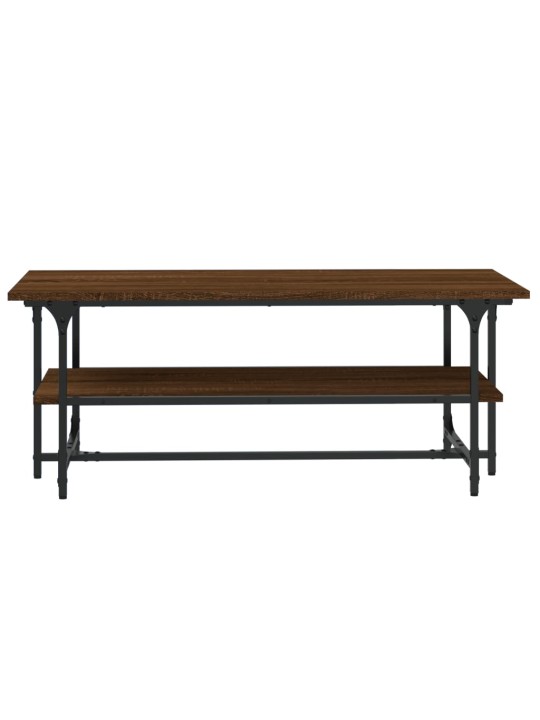 Konferenční stolek hnědý dub 100x50x40 cm kompozitní dřevo