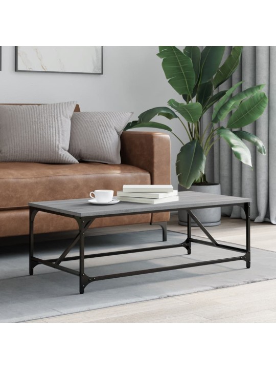 Konferenční stolek šedý sonoma 100x50x35 cm kompozitní dřevo