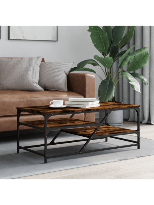 Konferenční stolek kouřový dub 100x49x40 cm kompozitní dřevo