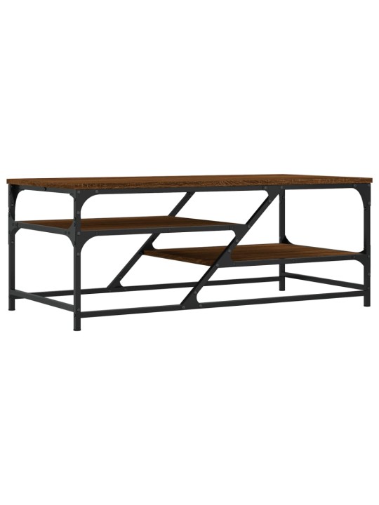 Konferenční stolek hnědý dub 100 x 49 x 40 cm kompozitní dřevo