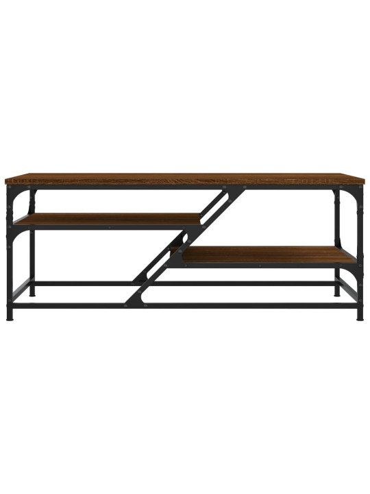 Konferenční stolek hnědý dub 100 x 49 x 40 cm kompozitní dřevo