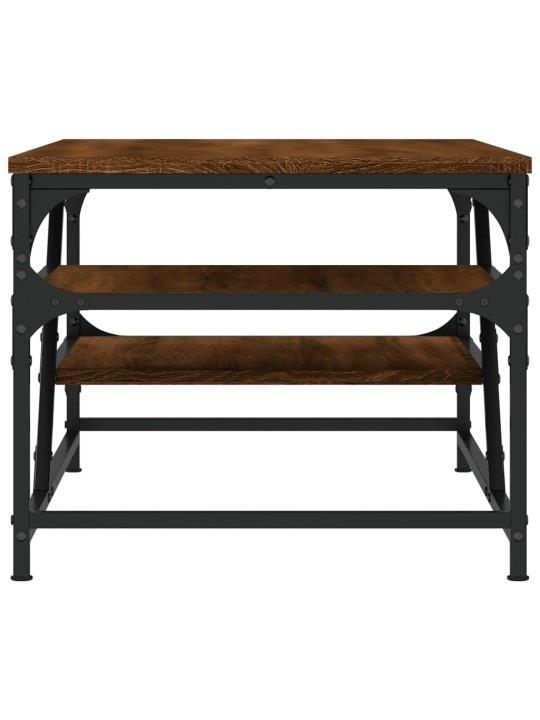 Konferenční stolek hnědý dub 100 x 49 x 40 cm kompozitní dřevo