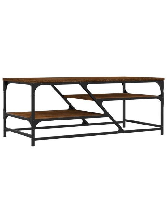 Konferenční stolek hnědý dub 100 x 49 x 40 cm kompozitní dřevo