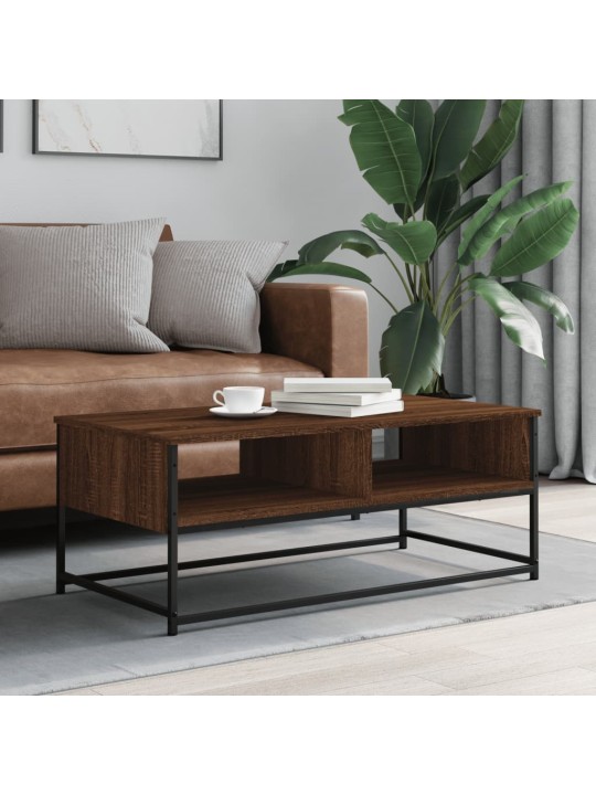 Konferenční stolek hnědý dub 100 x 51 x 40 cm kompozitní dřevo
