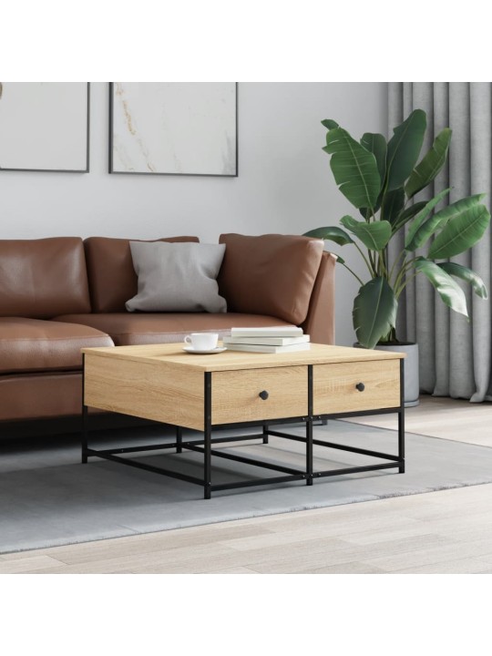 Konferenční stolek dub sonoma 80 x 80 x 40 cm kompozitní dřevo