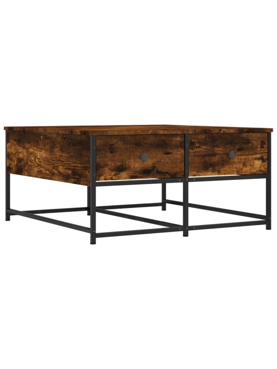 Konferenční stolek kouřový dub 80 x 80 x 40 cm kompozitní dřevo