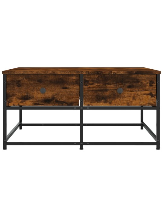 Konferenční stolek kouřový dub 80 x 80 x 40 cm kompozitní dřevo