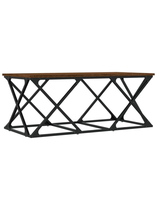 Konferenční stolek hnědý dub 100 x 49 x 40 cm kompozitní dřevo