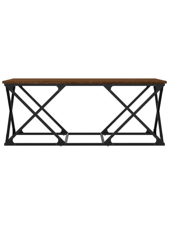Konferenční stolek hnědý dub 100 x 49 x 40 cm kompozitní dřevo