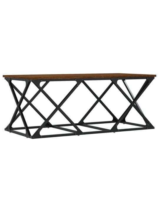 Konferenční stolek hnědý dub 100 x 49 x 40 cm kompozitní dřevo