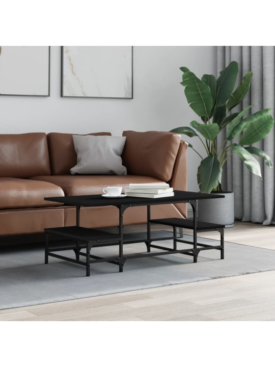 Konferenční stolek černý 100 x 50,5 x 40 cm kompozitní dřevo