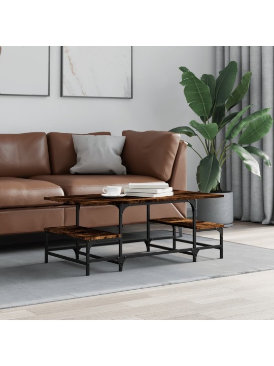 Konferenční stolek kouřový dub 100x50,5x40 cm kompozitní dřevo