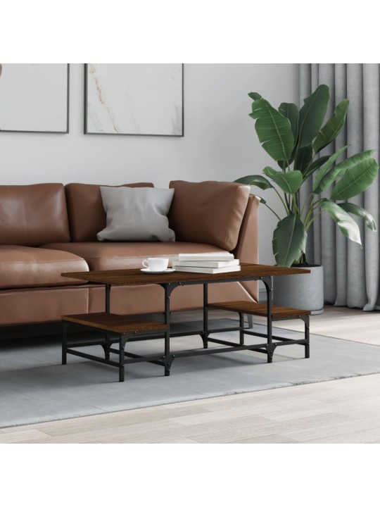 Konferenční stolek hnědý dub 100x50,5x40 cm kompozitní dřevo