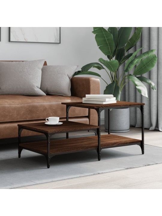 Konferenční stolek hnědý dub 100x50,5x45 cm kompozitní dřevo
