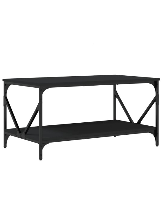 Konferenční stolek černý 90 x 50 x 45 cm kompozitní dřevo
