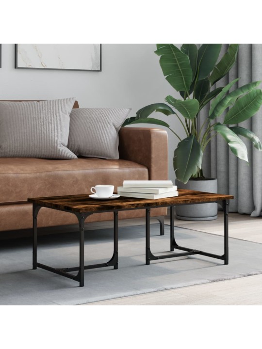 Konferenční stolek kouřový dub 90 x 50 x 35 cm kompozitní dřevo