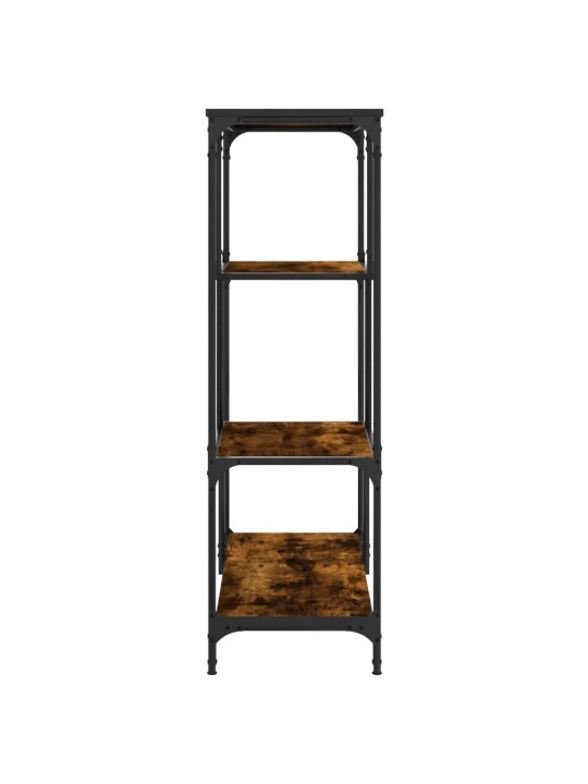 Knihovna kouřový dub 81 x 36 x 115 cm kompozitní dřevo a ocel