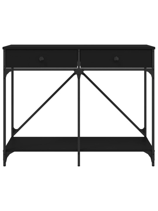 Konzolový stolek černý 100 x 39 x 78,5 cm kompozitní dřevo