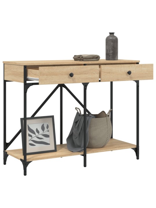 Konzolový stolek dub sonoma 100 x 39 x 78,5 cm kompozitní dřevo
