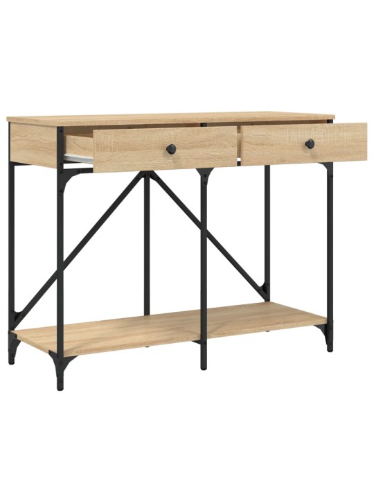 Konzolový stolek dub sonoma 100 x 39 x 78,5 cm kompozitní dřevo