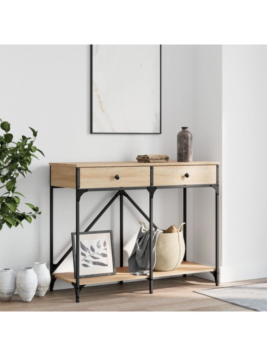 Konzolový stolek dub sonoma 100 x 39 x 78,5 cm kompozitní dřevo
