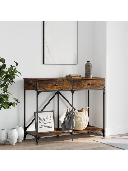 Konzolový stolek kouřový dub 100x39x78,5 cm kompozitní dřevo