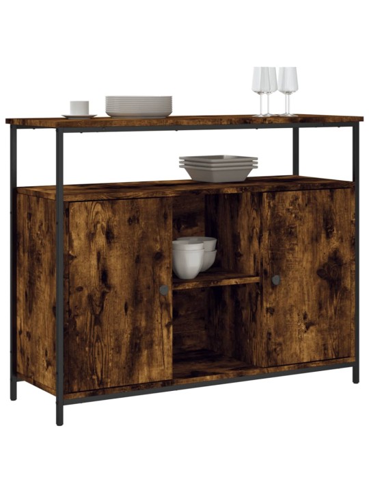 Příborník kouřový dub 100 x 35 x 80 cm kompozitní dřevo