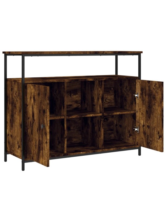 Příborník kouřový dub 100 x 35 x 80 cm kompozitní dřevo